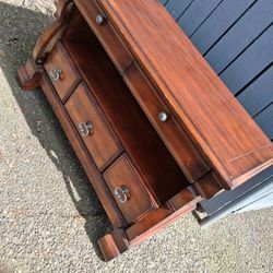 Dark Brown End Table / Entertainment Center 