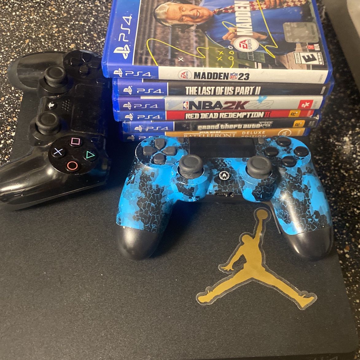 PS4 slim Games Included Scuff Controller Included And Normal Controller Included 