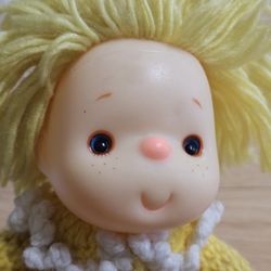 VTG Doll Ice Cream Kids Girl Yarn Hair Dress 12” Plastic 80s Hong Kong Made 12" / **MINOR FLAW (read) 