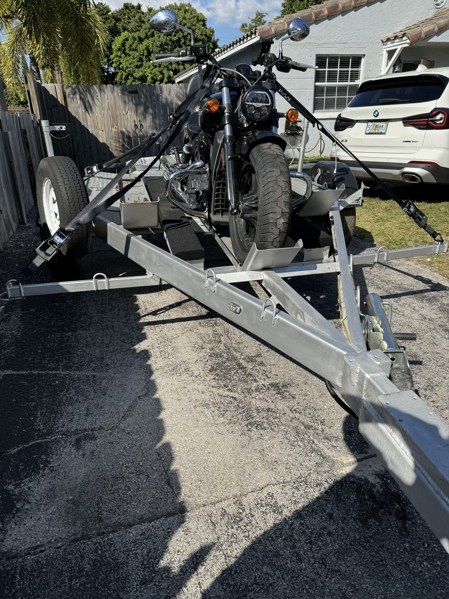 Heavy Duty Three Motorcycle Trailer For Sale
