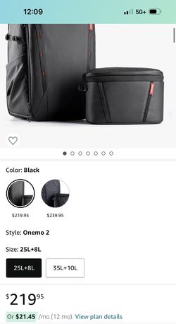 OneMo 2 25L-33L Camera Backpack with Shoulder Bag for 16" Laptop for Photographers, Waterproof DSL Backpack for Canon/Nikon/Sony, Drone Backpack for D