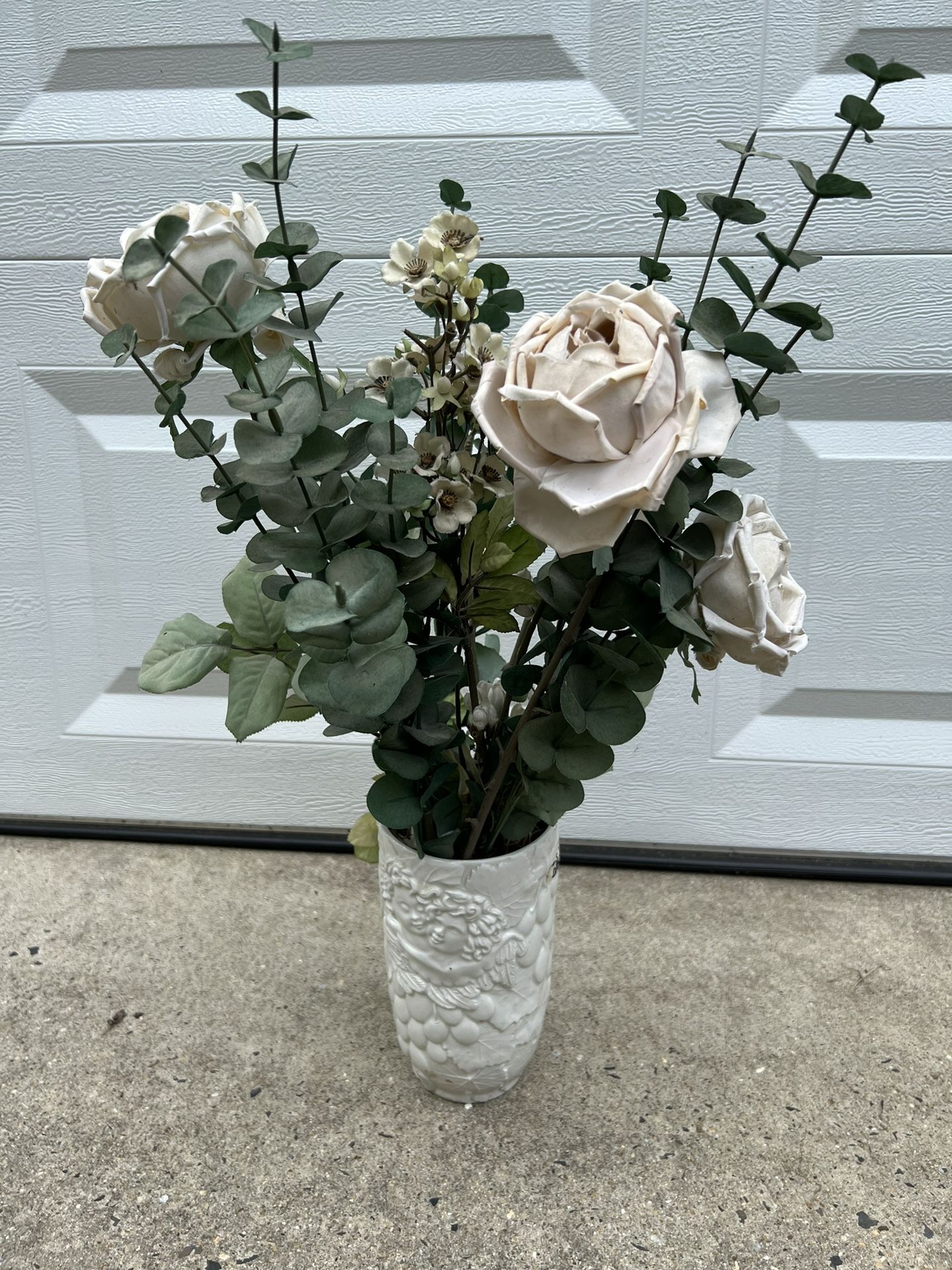 $6 For This Vase With Fake Flowers