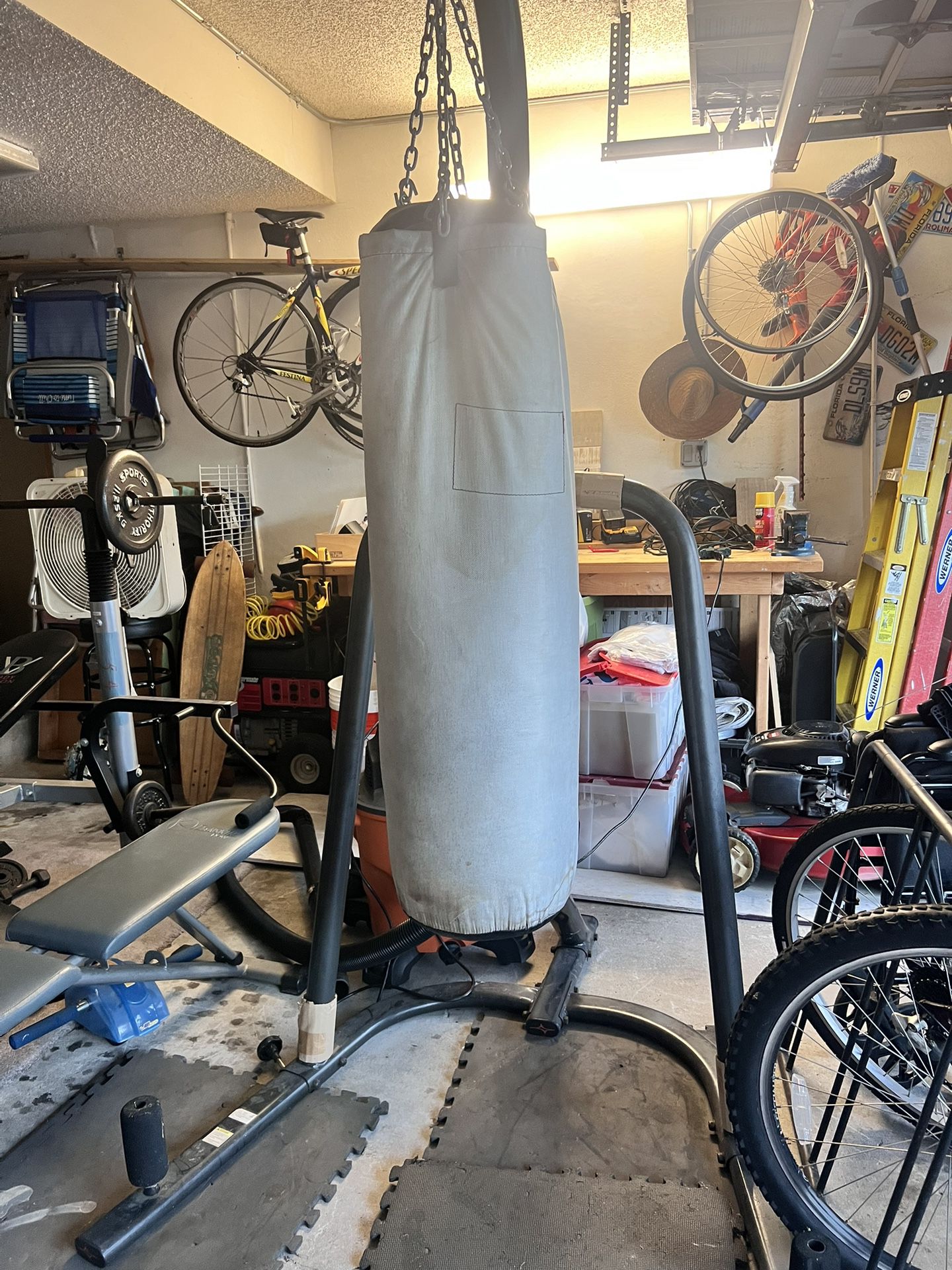 Punching Bag And Frame