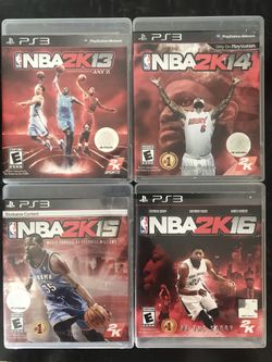 NBA 2K13,14,15,16 (PS3, Sony PlayStation 3, 2K Sports ) CIB Tested/Working!