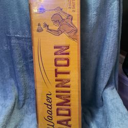 NEW" Crown Sporting Goods Vintage Wooden Badminton Set