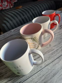 4 Teacher Coffee Mugs – $15 for All
