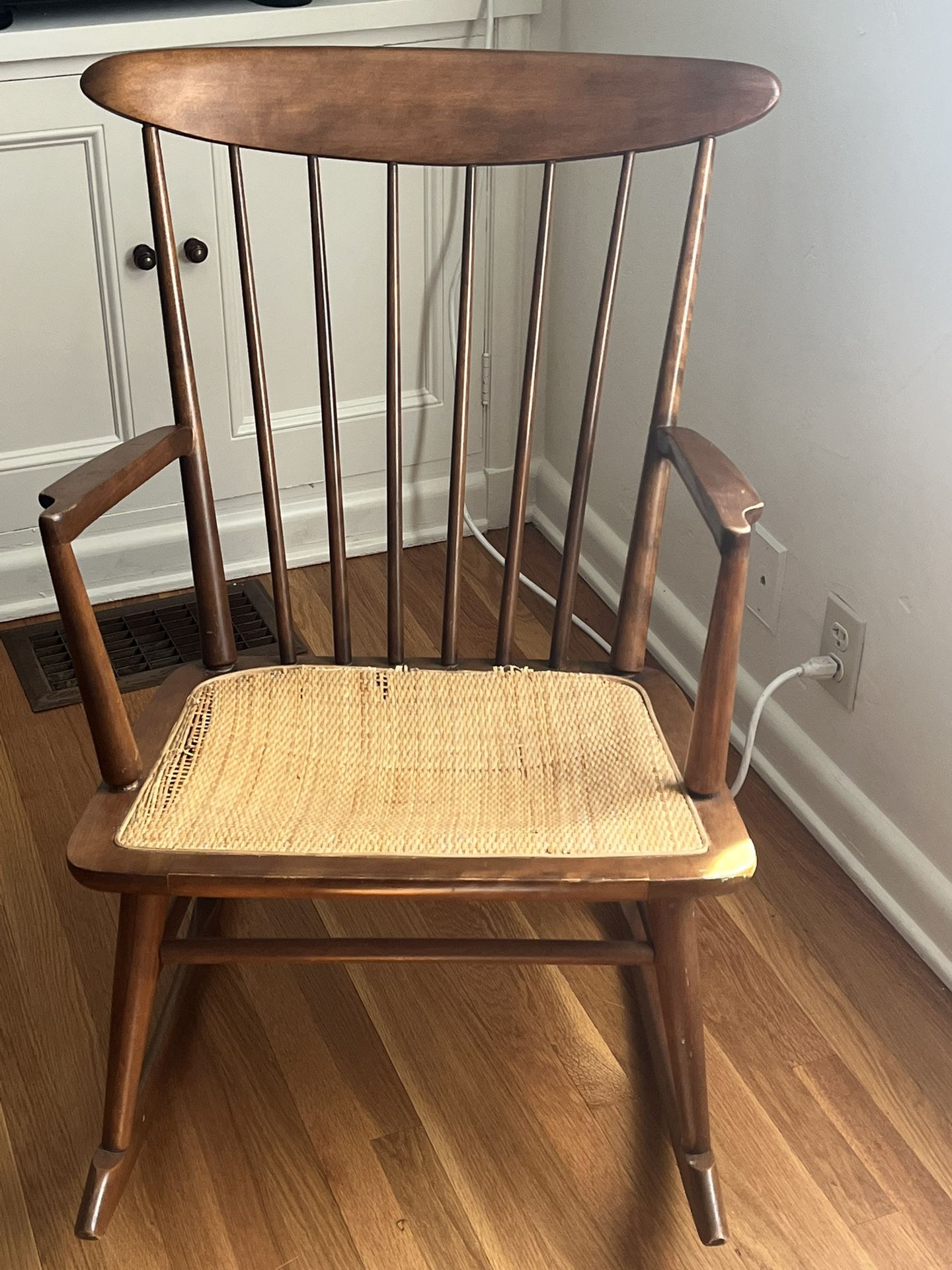 Mid Century Modern Wood Rocking Chair