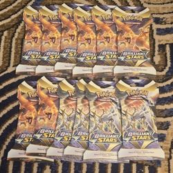 Pokemon Brilliant Stars Sleeved Boosters X 12