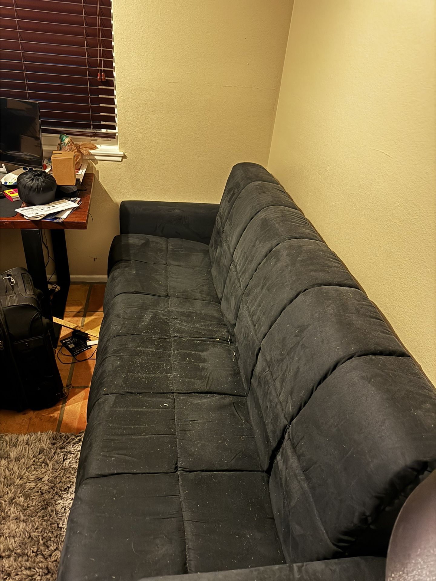 Black Futon Couch Great Condition Like New