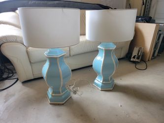 Two Vintage Mid- Century Lamps