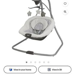 Graco Simple Sway Infant Swing with Vibration Baby Boy Girl Toy  Newborn Nursery