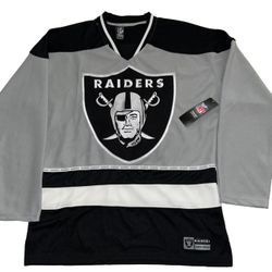 Las Vegas Raiders Hockey Jersey Men's S-XL Embroidered New Rare
