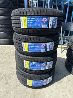 235/40/19 LEAO sport 4 New tires installation and balance 40,000 Miles Warranty