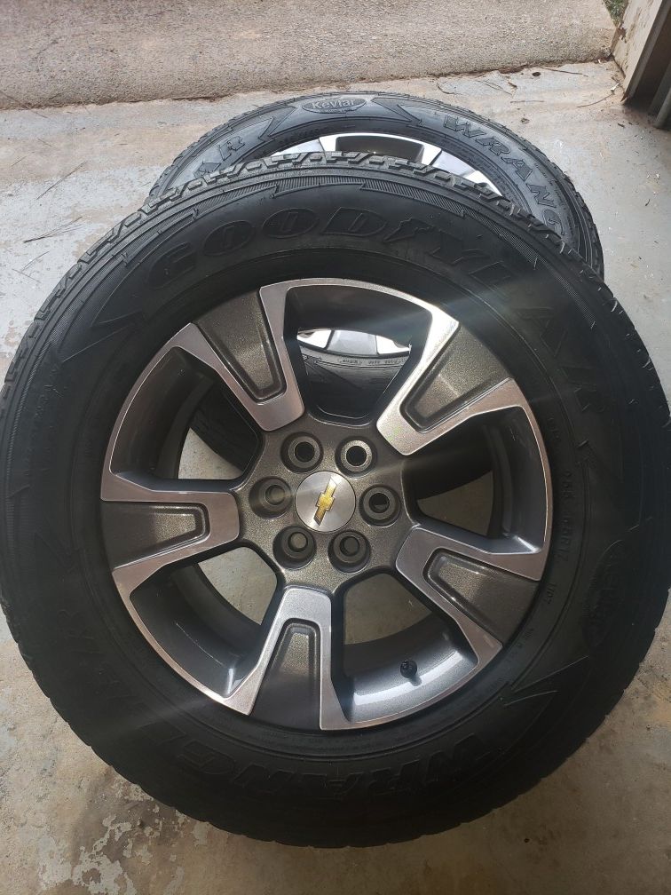2016 Chevy Colorado wheels, set of 4