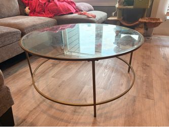 Modern Round Glass Coffee Table