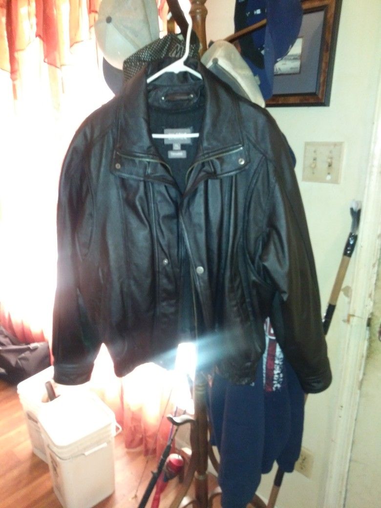 Wilsons Xl Leather Jacket Black