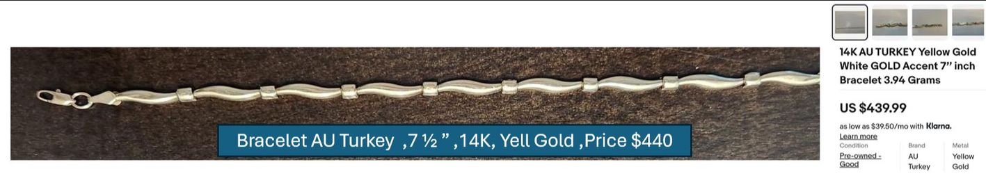 Gold bracelet