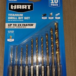Hart Titanium Hex Shank Drill Bit Set