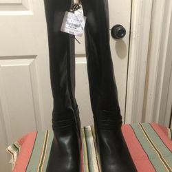 New Liz Claiborne Knee High Black Boots 