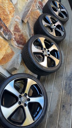 18” VW Jetta rims and tires 5x112 bolt pattern