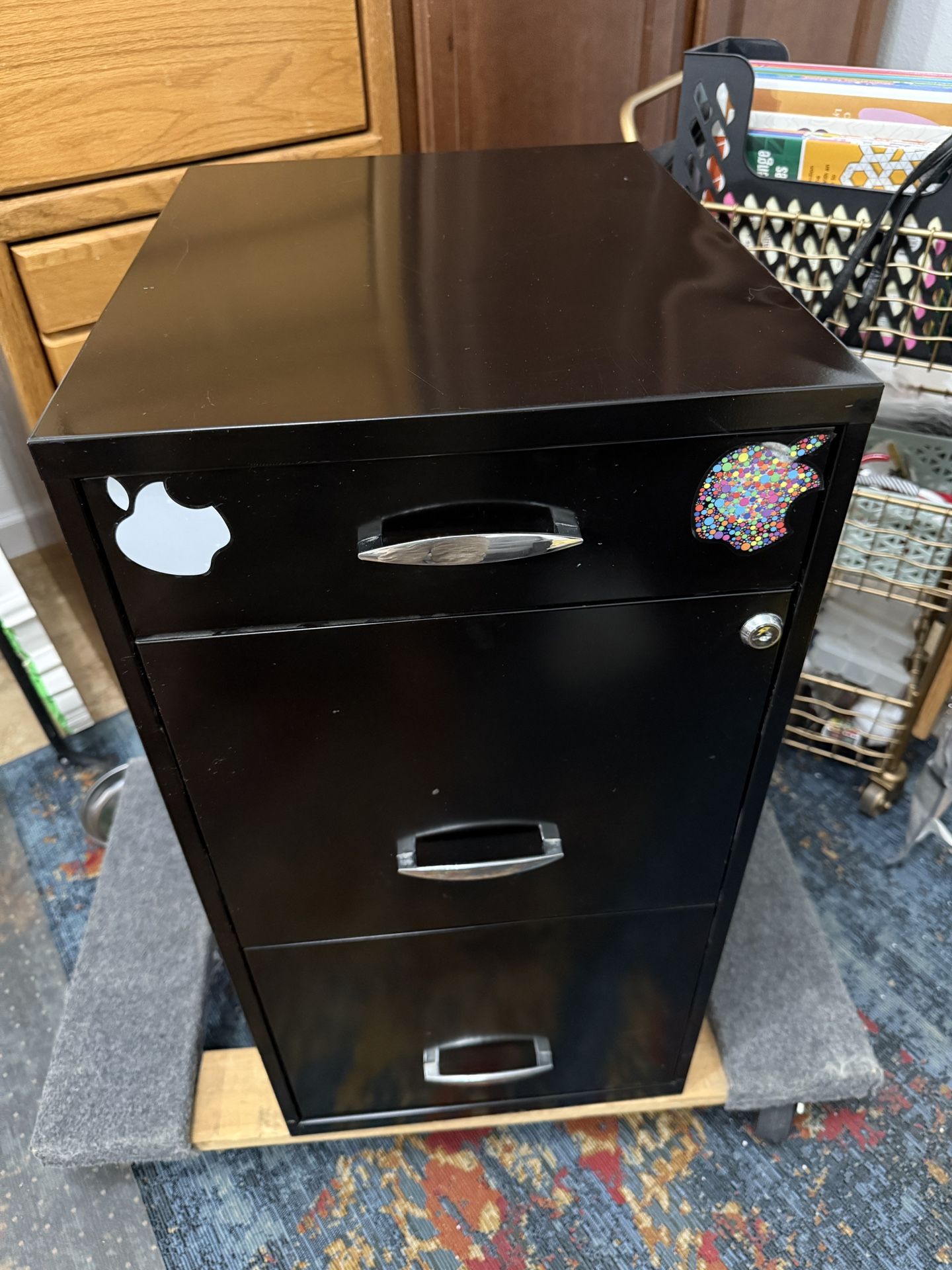 Small Three Drawer File Cabinet