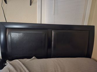 Queen headboard and metal frame