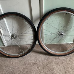 26 Inch BMX / MTB Wheels Araya Cheng Shin tires
