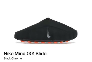 Nike Mind 001 Slide Black Chrome