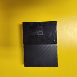 WD My Passport 4 TB external hard drive, black.