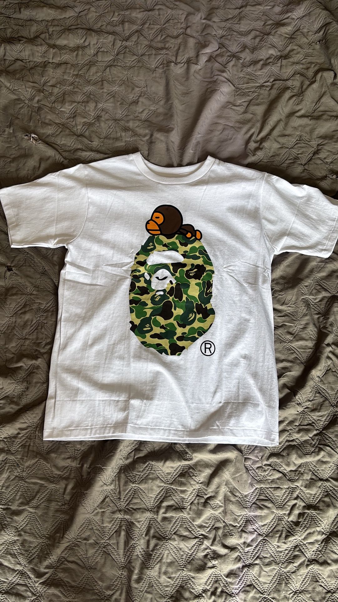 White Camo Bape Shirt