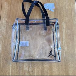 New Nike Jordan Clear Stadium Tote Bag Backpack Purse Sports Events