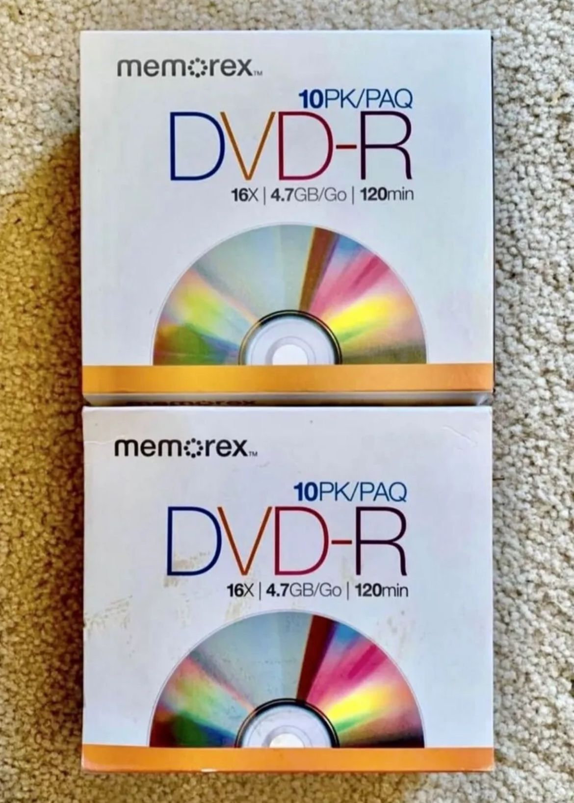 Memorex DVD-R Discs, Recordable, Set of 2 10-pk