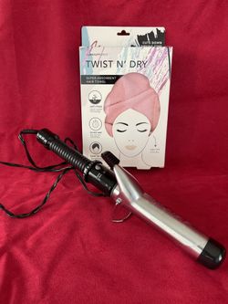 Conair Big Barrel Curling Iron plus new Turban
