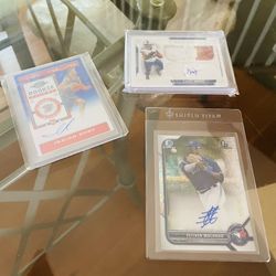 Signed Sports Cards $5 Each Or All 3 For $14