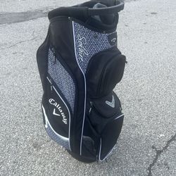 CALLAWAY SOLAIRE Golf Cart Bag with 14 Dividers and Rain Cover LIKE NEW! PICK UP IN CORNELIUS