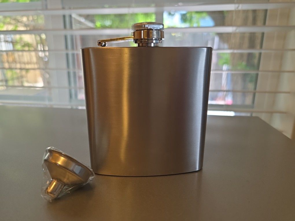 Stainless Steel Flask With Funnel