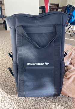 Polar bear cooler backpack