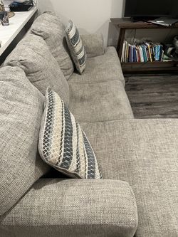 Couch - 2 Pieces Sectional (Gray)