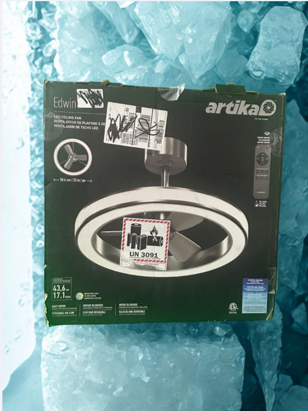 Artika Edwin 23’ LED Ceiling Fan