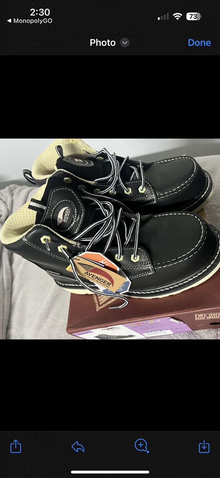 Steel Toe Boots 100$ OBO