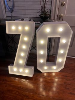 3ft Marquee numbers