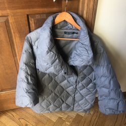 Women’s Gray Puffer Jacket By Ralph Lauren
