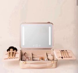Travel Makeup Case with LED Mirror