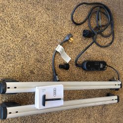 Audi Q5/etron Plug In Charger With All Adapters Plus Roof Rack Bars W Key