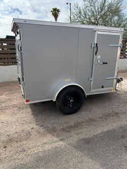 4 X6 Red Enclosed / 5x8 Silver Enclosed Trailer