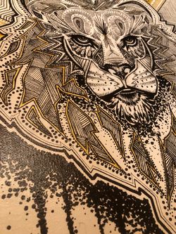 Original art piece - A Lion Triumphed