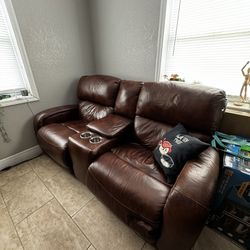 Leather Reclinable Couch