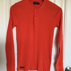 polo ralph lauren orange color M sz worn once like new