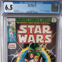 Star Wars #1 1977 Marvel Comics 6.5 CGC 