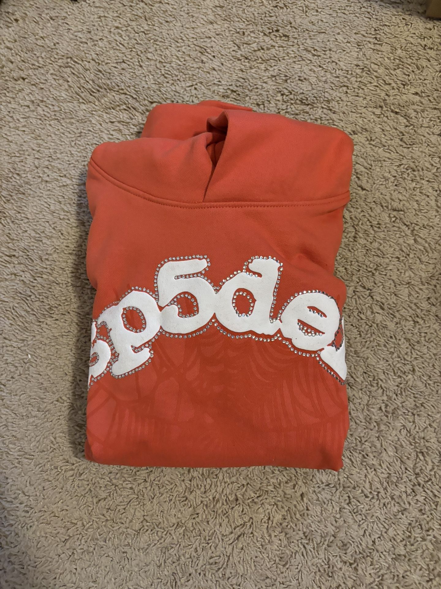 Sp5der Hoodie Orange Size M